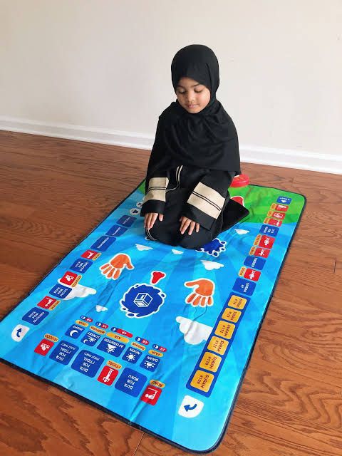 Full Size (3.75ft x 2.3ft almost) Educational Prayer Mat in 7 Different Languages with 36 Active Touch Sensitive Keys with Box Packing /Cell Operate
