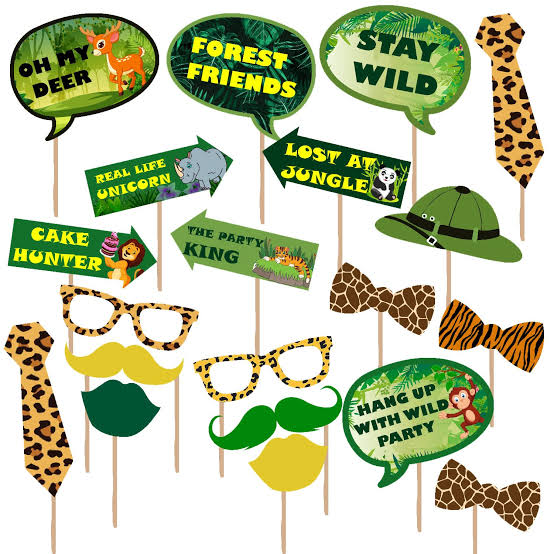 Jungle theme Party props