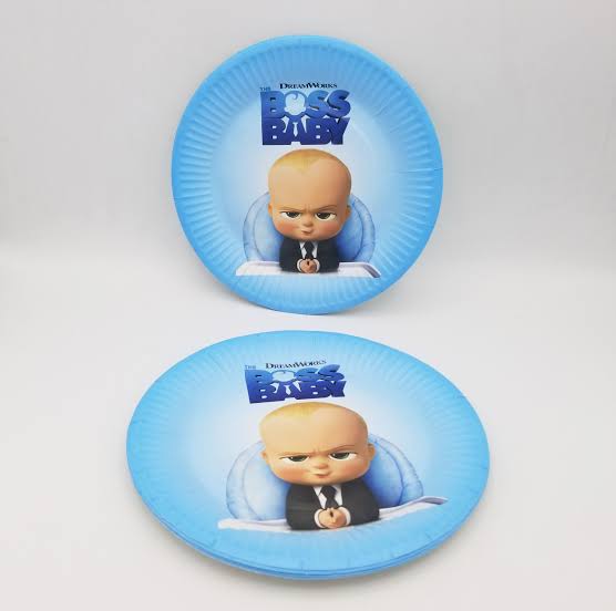 10pc Cartoon Party Paper Plates