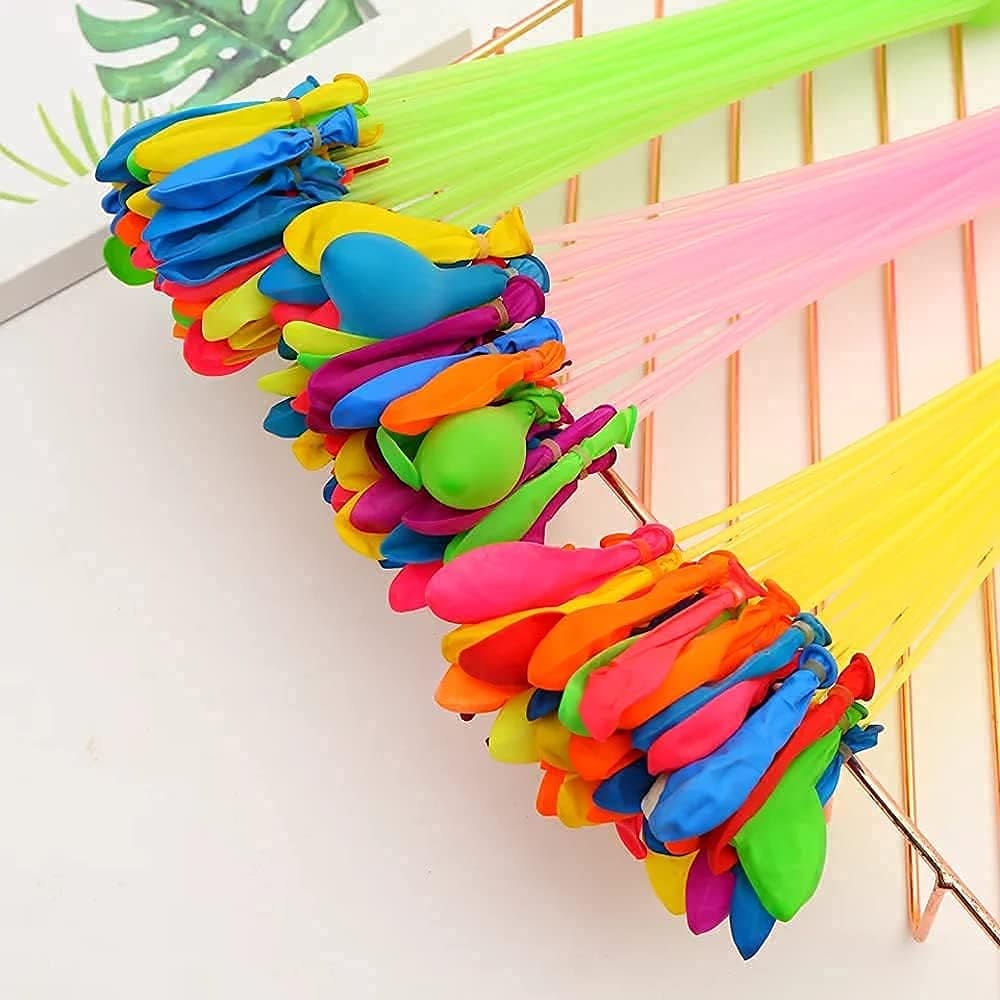 111pc Water Balloons Set - Quick Fill in 60 seconds - Fast and Fun Water Games