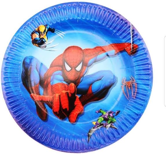 10pc Cartoon Party Paper Plates