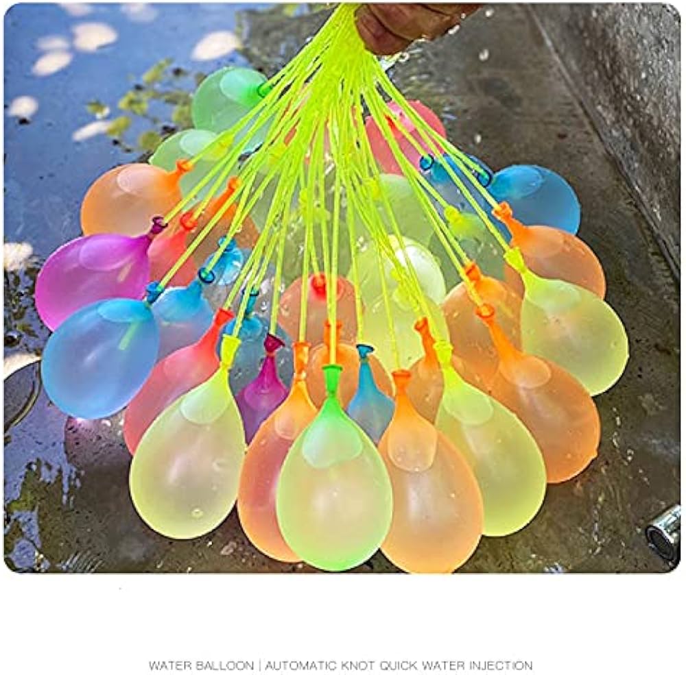 111pc Water Balloons Set - Quick Fill in 60 seconds - Fast and Fun Water Games