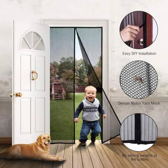 Magic Mesh Hands Free Magnetic Screen Door
Size : 84 Inch Height X 40 Inch Width