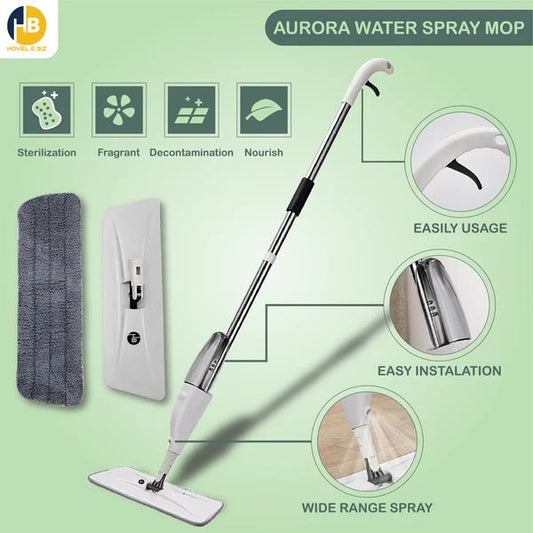 2 in 1, 360 Degree Water Spray MicroFiber Mop