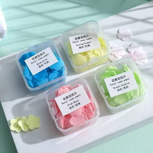 Petal Paper Soap with Case Almost 100pcs