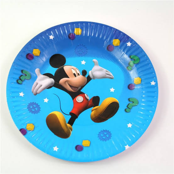 10pc Cartoon Party Paper Plates
