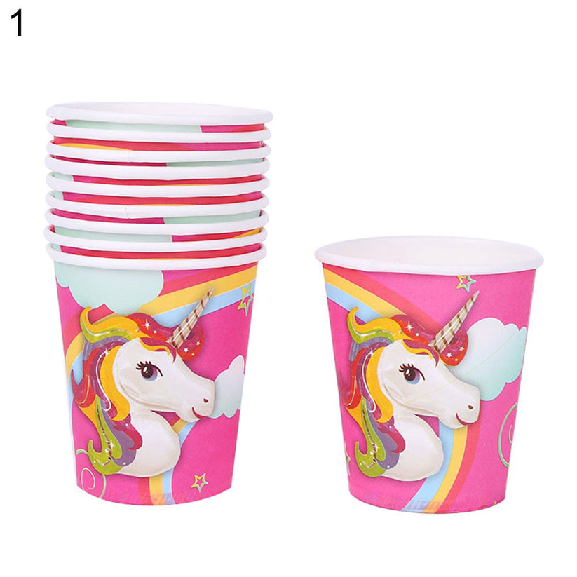 10pc Cartoon paper cups