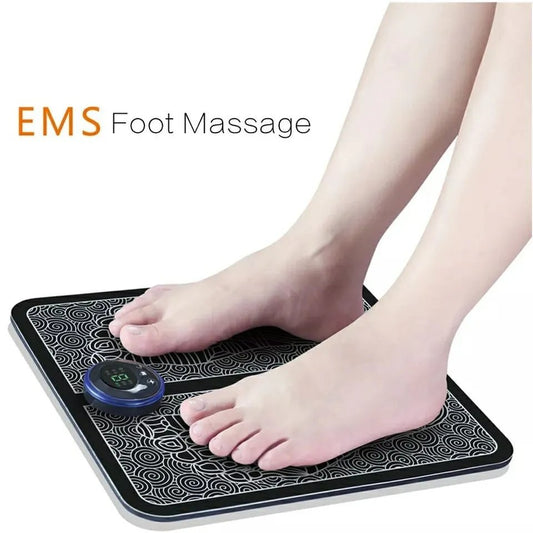 Electric EMS Foot Massager, Foldable Electric Foot Massage Mat, Acupressure Mat, Muscle Stimulation Foot Massager, Physiotherapy Foot Massager Pad, Leg Detox Spa Mat
