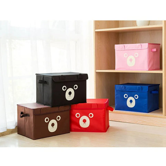 Organizer for kids underwear  toys clothes Modern Style Oxford cloth Storage Box Cute Bear for Bedroom wardrobe