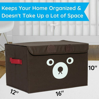 Organizer for kids underwear  toys clothes Modern Style Oxford cloth Storage Box Cute Bear for Bedroom wardrobe