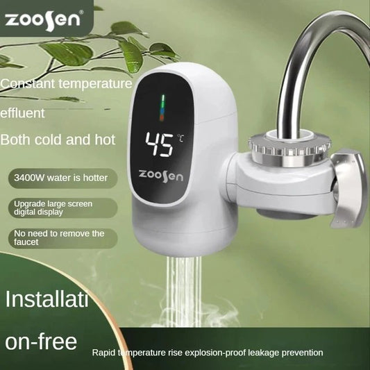 220V Easy Installation Electric Faucet Instant Heating Kitchen Basin Hot and Cold Dual-Use Anti-Dry Burning