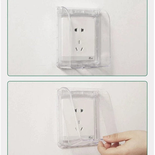 Self-Adhesive Waterproof Socket Protection, Anti-Dust Wall Mounted Cover, Socket Covers