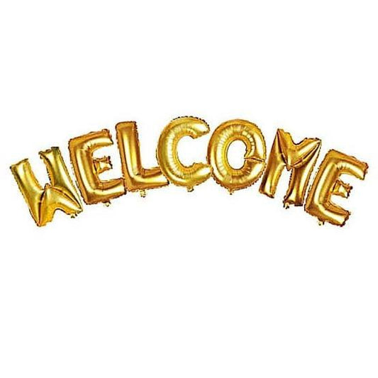 Welcome foil balloon
