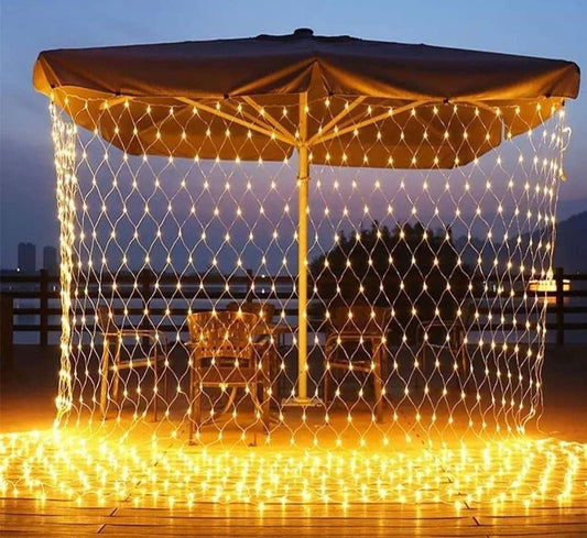 LED Net Mesh Fairy Web String Light Curtain