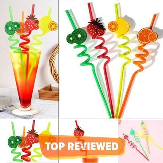 Pack of 4 Acrylic Straws