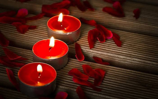Pack of Red 10 Tea light candles