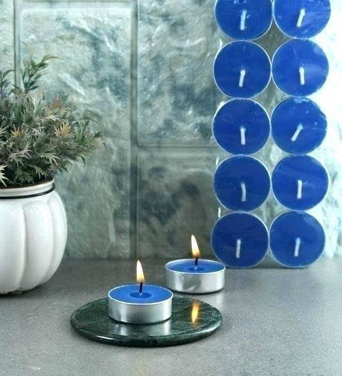 Pack of Blue 10 Tea light candles