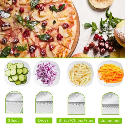 Multifunctional Vegetable Chopper Slicer Food Shredder Fruit Grater Cutting Manual Veggie Cutter for Kitchen Tool