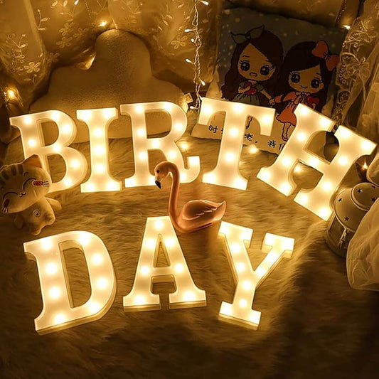 White LED letter