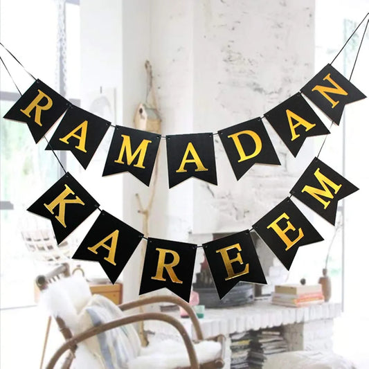 Ramadan Kareem Card Banner For Ramadan Iftar Party Decoration and Celebration
