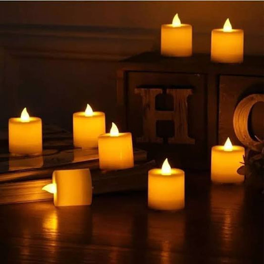 24 White LED candles