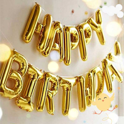 Blue birthday Metallic Balloons