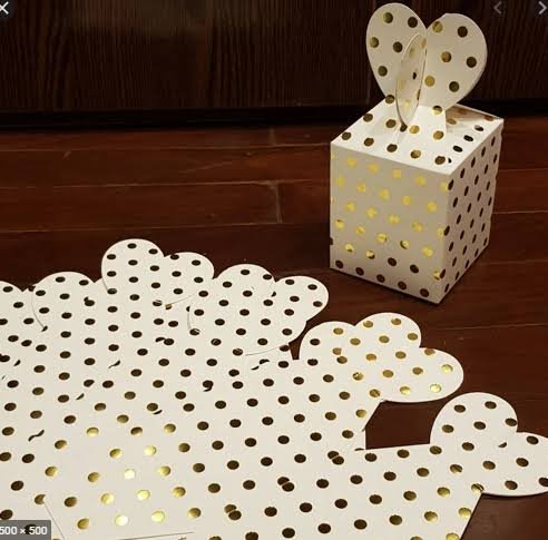 White and Golden Polkadots Goodie Bags