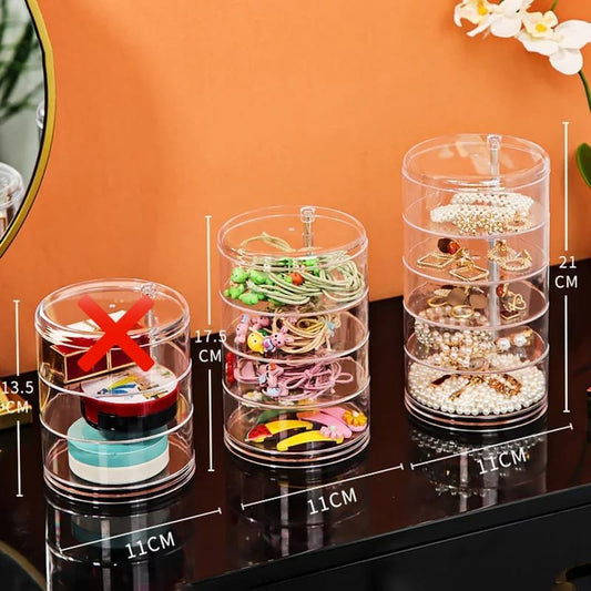 4 Layer Cosmetic and Jewelry Transparent box Acrylic organizer