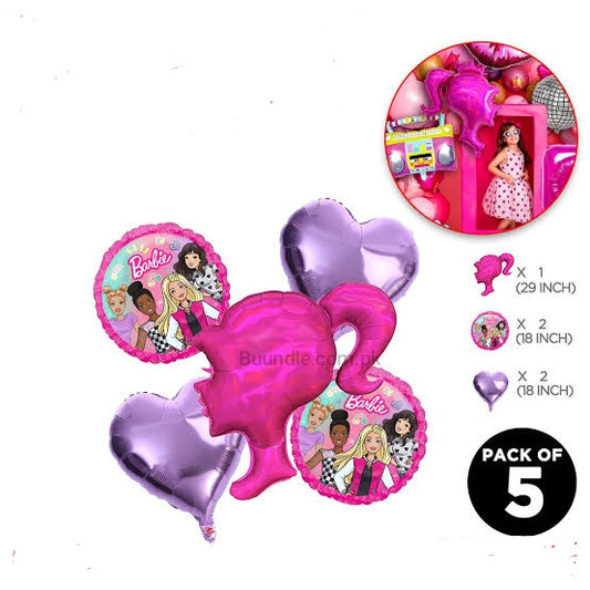 Barbie Foil Balloons Set
