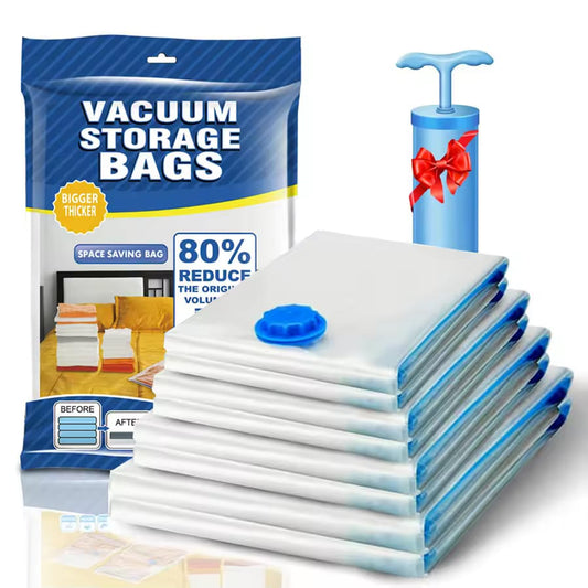 Vacuum Storage Space Saver Bags Reusable Double Seal Zip Lock
