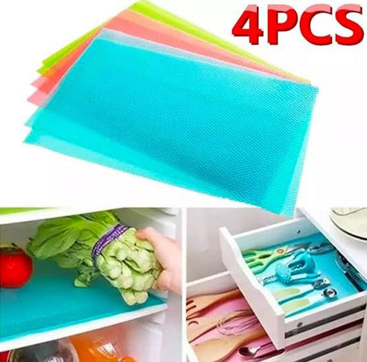 Pack of 4 pcs Waterproof Multipurpose/Fridge Dotted Sheets 