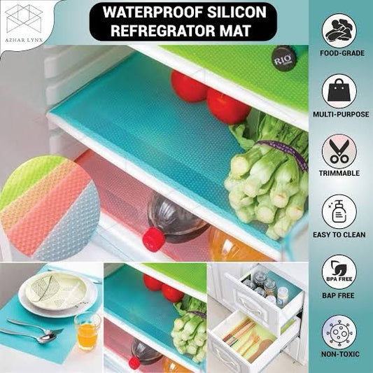 Pack of 4 pcs Waterproof Multipurpose/Fridge Dotted Sheets 30cm x 25cm