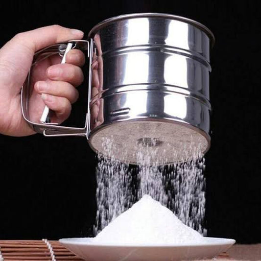Stainless Steel Handy Flour Strainer/Sifter (Shopper Packing)