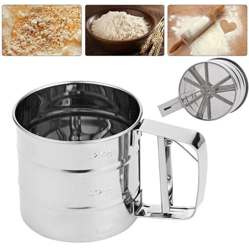 Stainless Steel Handy Flour Strainer/Sifter (Shopper Packing)