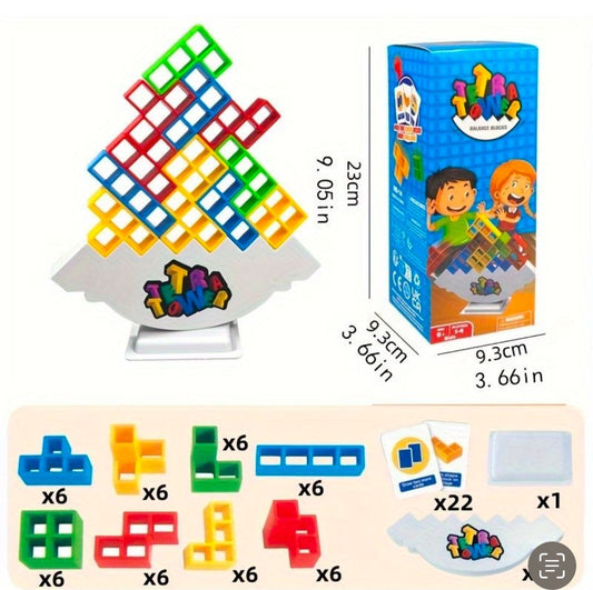 New Tetris Plastic Tetra Tower Game (with Box Packing)