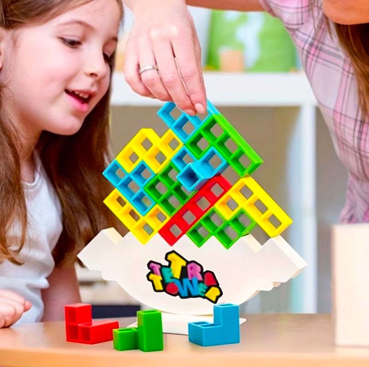 New Tetris Plastic Tetra Tower Game with Box Packing