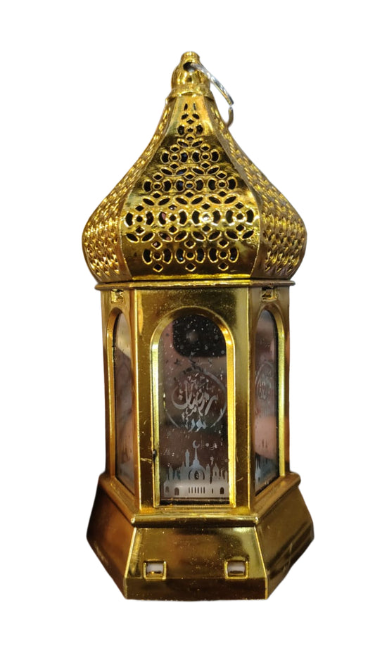 Ramadan mubarak Decoration Mini Lantern Golden