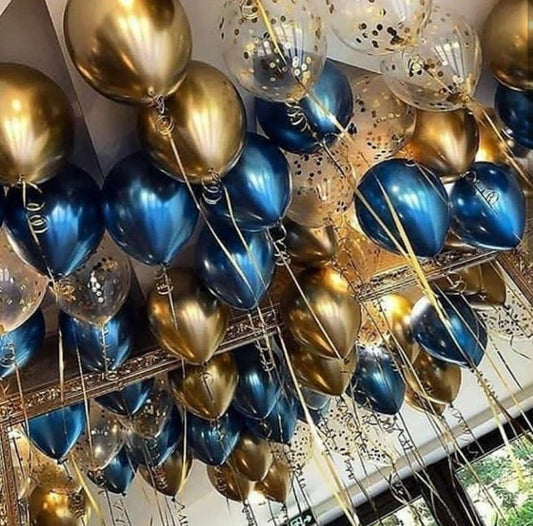 Balloons Golden and Blue Package