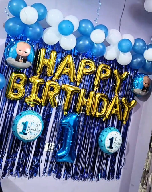 Baby Boss Theme First Happy birthday
