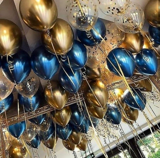 Balloons Golden and Blue Package