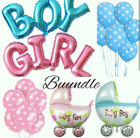 Gender Reveal Baby Shower Baby Girl or Baby Boy Pink and Blue Deal
