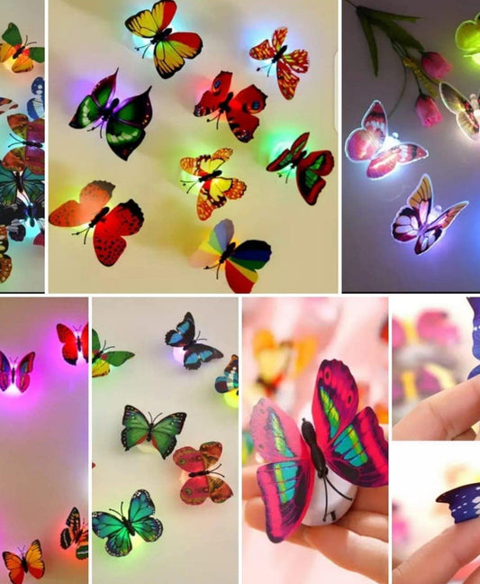12 pcs LED Butterfly 3D Wall Sticker