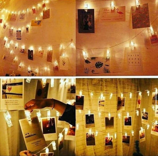 Stylish 20 Photo Clip Lights String