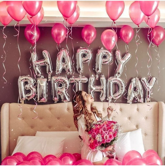 Happy Birthday Pink Celebration Balloons Deal 