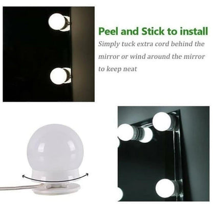 10 Bulb Vanity Light Mirror Light Strip