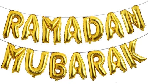 Ramadan Mubarak Foil Balloons