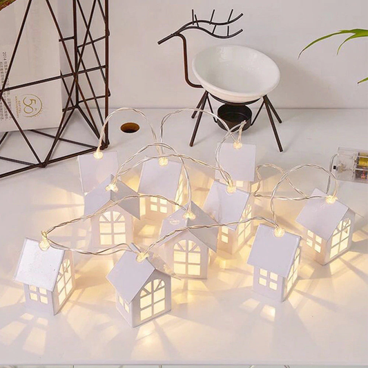 Simple 1.5M 10pcs LED House Style Fairy Light Led String