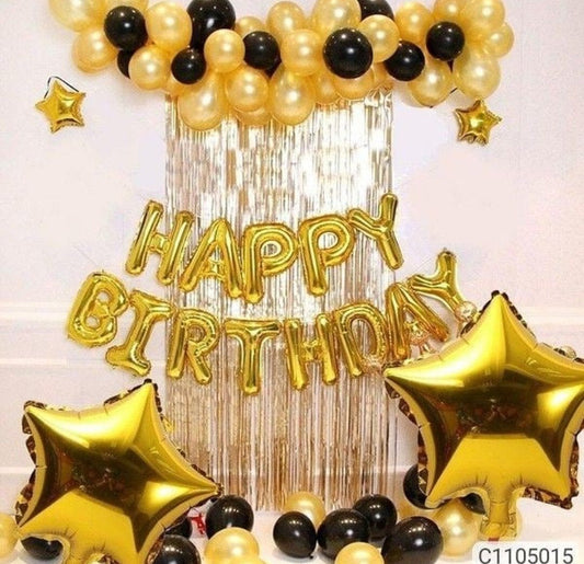 "Happy Birthday" Celebration Golden package Buundle 