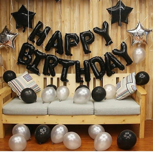 "Happy birthday" Special Party Supplies Black Deal Buundle 