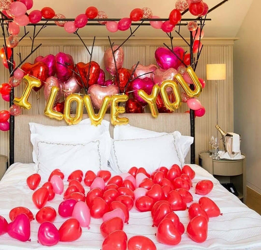 "I love You" Special Balloons Decor Deal Buundle 
